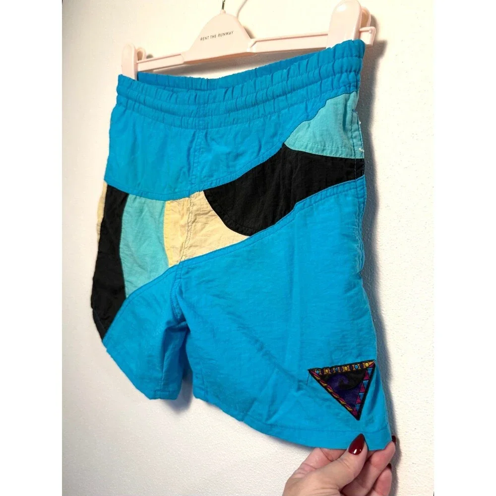 Vintage Retro Color Block Swim Trunks Vintage Retro Color Block Swim Trunks Boys